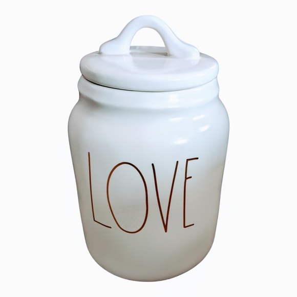 NEW Rae Dunn LOVE Canister - Picture 1 of 4